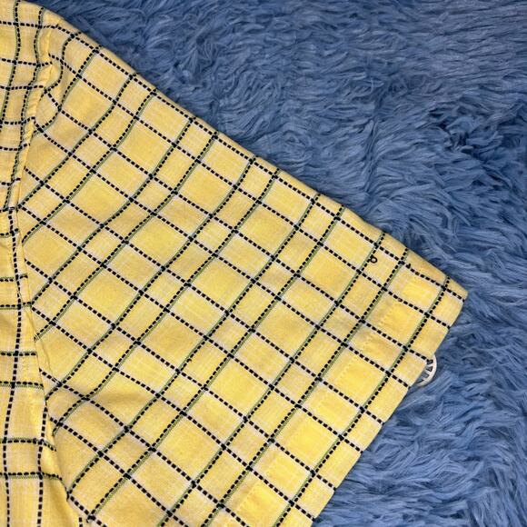 VINTAGE Frog Floral Button Up Collard Shirt Size 18 Womens Retro Yellow Y2K - Picture 6 of 12